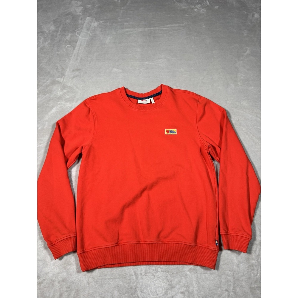 Fjallraven Vardag Sweater Mens Small Flame Orange MINT